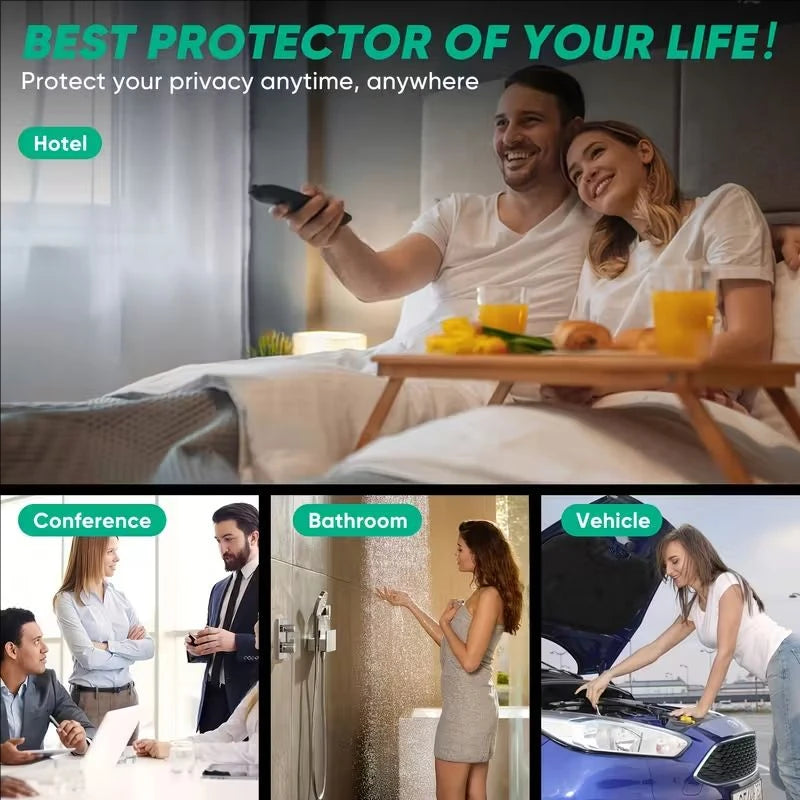 Hidden Camera Detector Anti-Spy Car GPS Tracker Listening Device Bug RF Wireless All Signal Scanner Gadget Security Protection