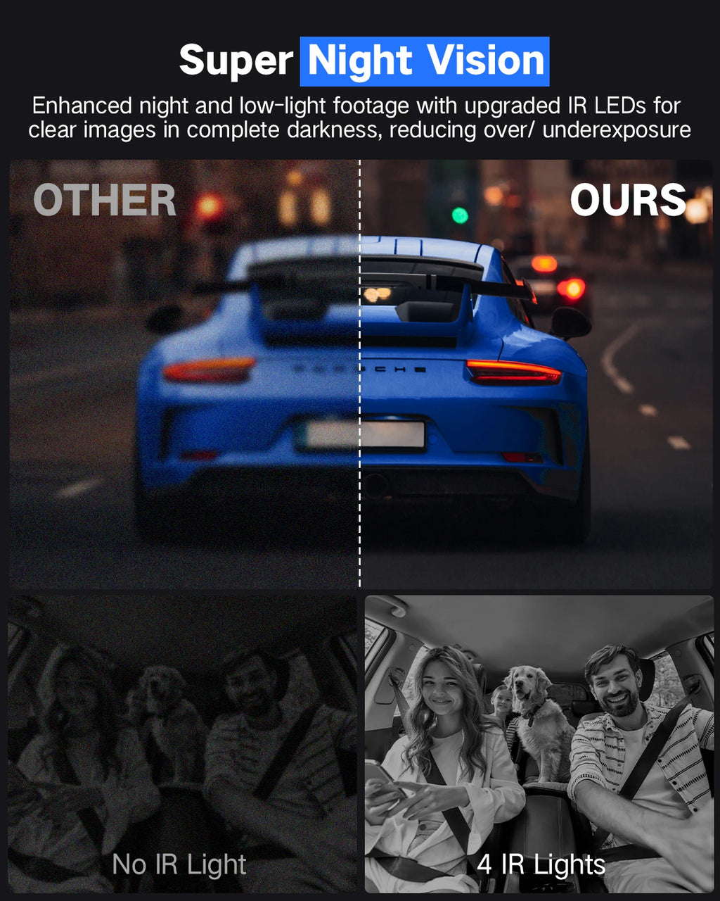Front And Rear 4k Dashcam Car Camera 4g 3 4 Channel Per Auto Waterproof DVR For Cars Wireless Gps With Wifi Dash Cam