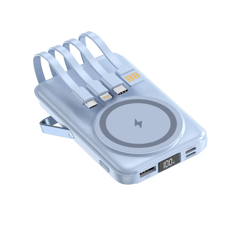 Magsafe Power Bank 30000mAh With Cable Fast Charging Magnetic Wireless PowerBank for iPhone 17 16 Pro For Apple Watch Power Bank