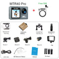 Ourlife MTR40 Pro 5K Action Camera 4K60FPS 2.0" Touch Screen 170° 30M Waterproof 5X Zoom WiFi Professional Helmet Sports Camera