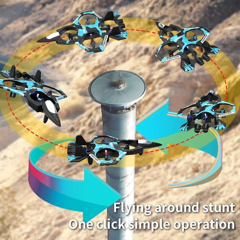 New Remote Controlled Glider Gravity Sensing Stunt Foam Aircraft Dazzling Lights Rechargeable AntiDrop Drone Children's ToyGift