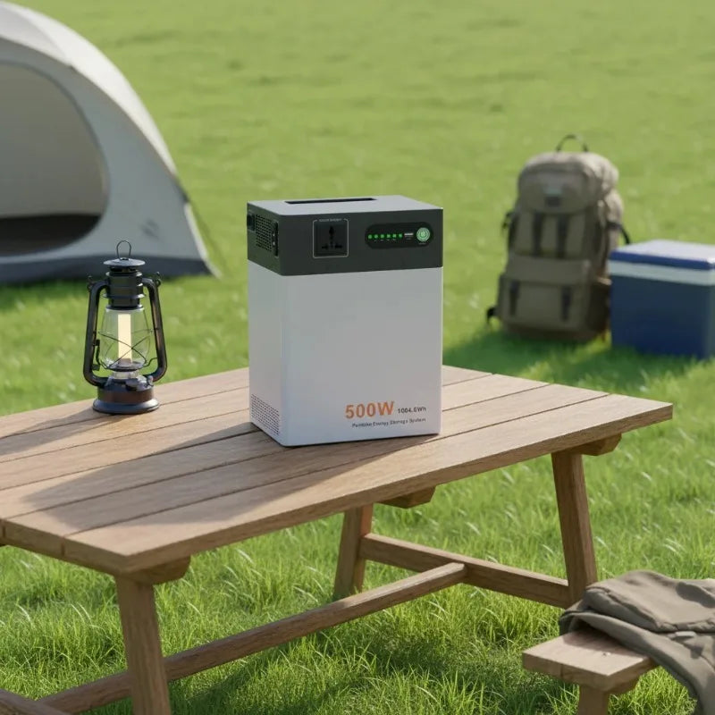 Energy Storage Portable 1004.8Wh Battery Pack Emergency Lifepo4 500w Solar Power Station Outdoor Generator For Home Camping