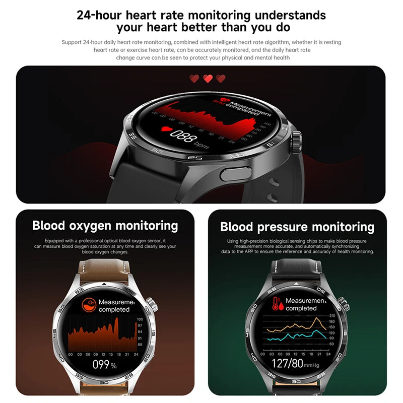 Watch 5 Pro Sports Smartwatch Men GPS Motion Trajectory NFC Control Compass 360*360 AMOLED HD Screen Bluetooth Call SmartWatches