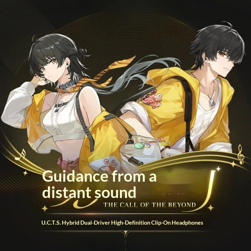 Pre-sale Original Wuthering Waves Rover Earphones Kurogame Cosplay Costume Anime Doujin Halloween Headphones Gifts