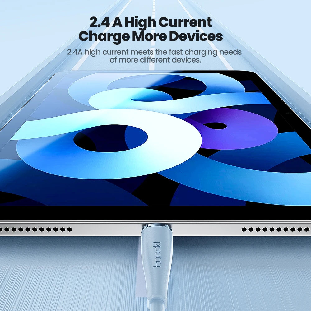 Toocki PD 20W Type C Cable For iPhone Soft TPE Type C Cable Fast Charge For iPhone 14 13 12 11 Pro Max X iPad Airpods Data Cord