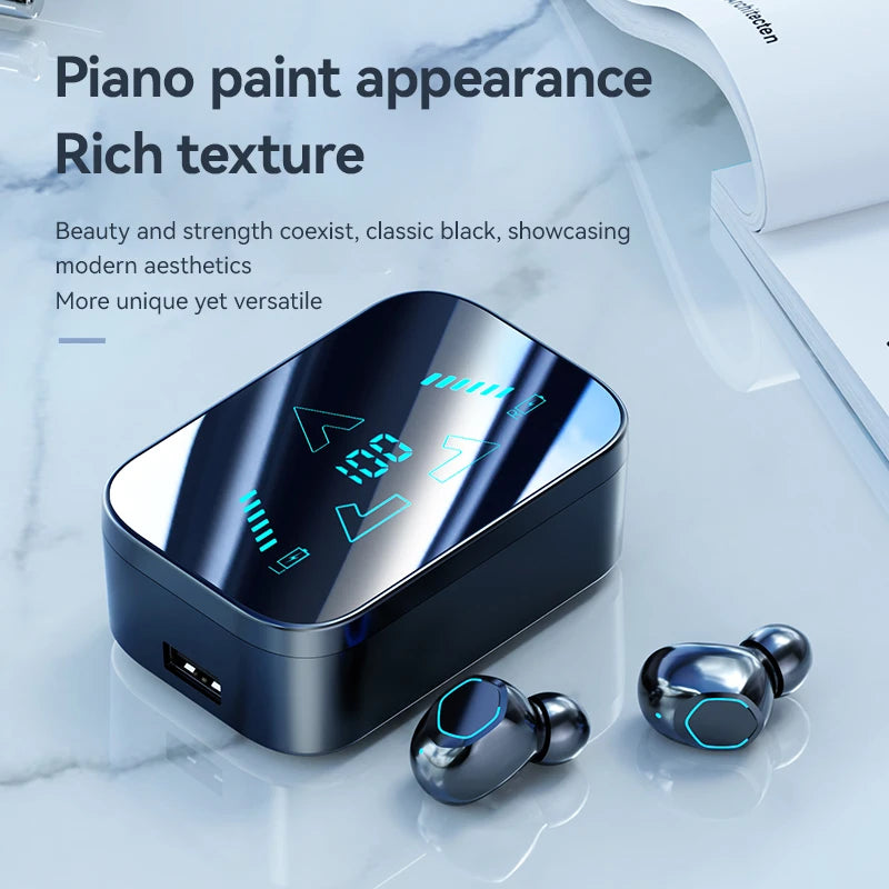 Domars TWS Wireless Bluetooth Earphones HiFi Stereo Deep Noise Reduction Waterproof Earphones Suitable for Mobile Phones