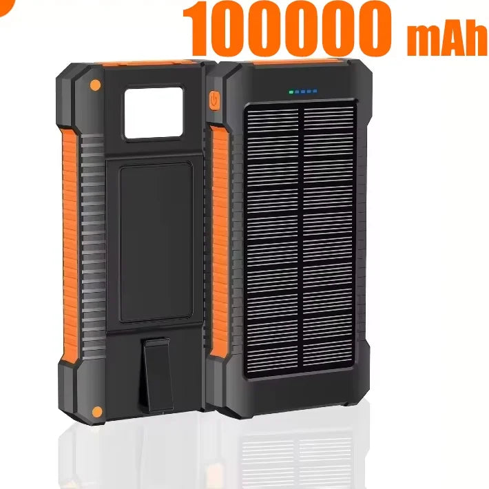 500000mAh Waterproof Outdoor Solar Power Bank Dual USB Travel Portable Solar Phone Charger Solar Powerbanks For Xiaomi Camping