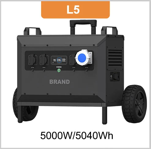 L5 5000W Powerstation Large Capacity 5040Wh Solargenerator Waterproof Outdoor LiFePO4 Portable Power Station Box Solar Generator